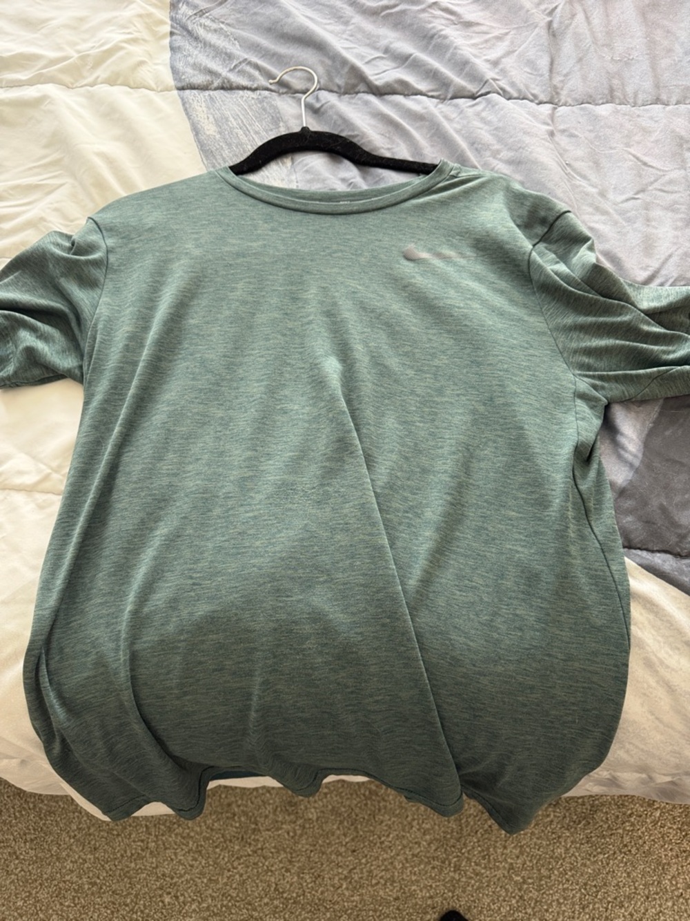 Nike Heathered Teal Crewneck dri fit shirt men’s medium